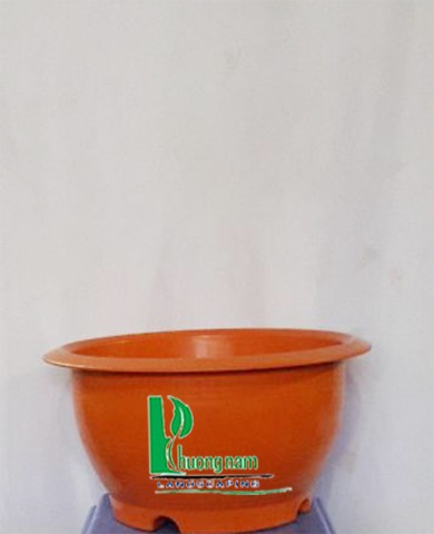 Chậu nhựa tròn 46 x 21 cm (cam)