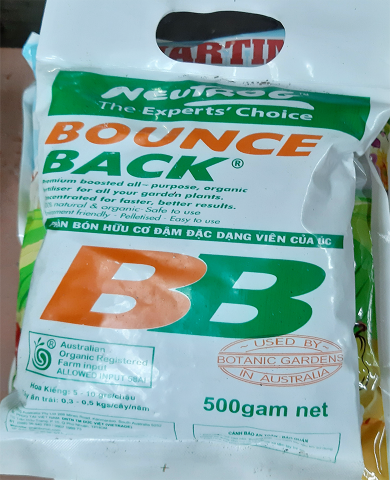 Phân hữu cơ Úc Bounce Back 500g